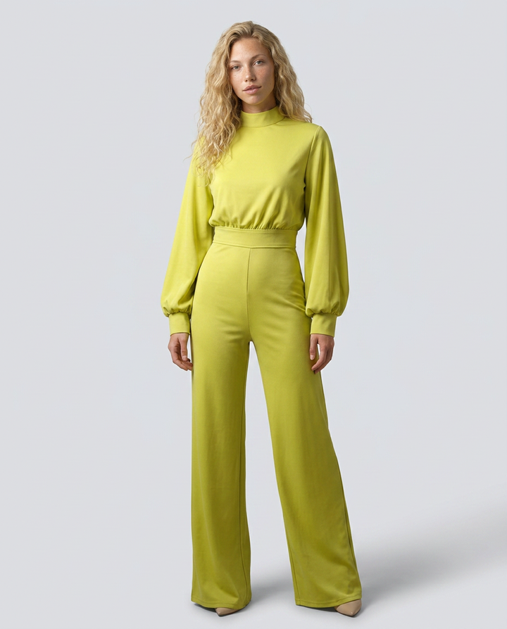 Ellen | Wide-Leg Jumpsuit with High Neck