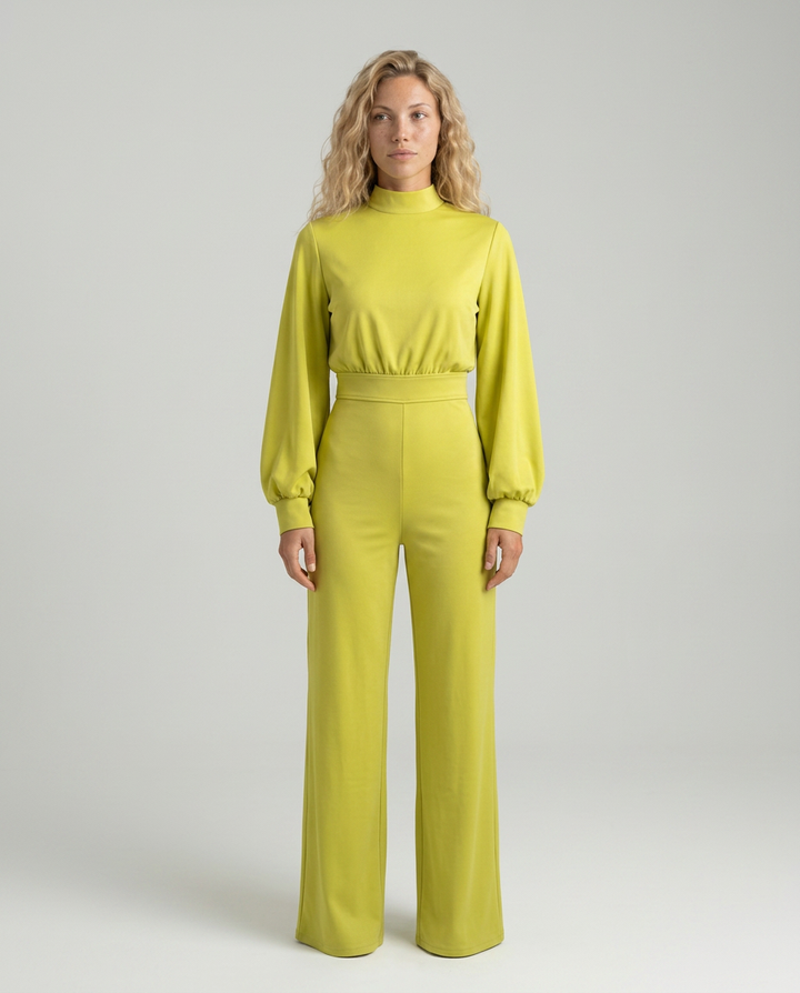 Ellen | Wide-Leg Jumpsuit with High Neck