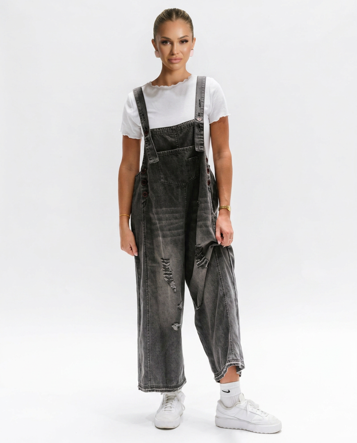 Mitzi | Denim Jumpsuit with Wide-Leg Fit