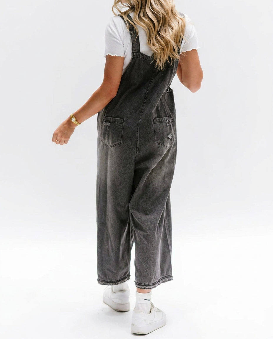 Mitzi | Denim Jumpsuit with Wide-Leg Fit