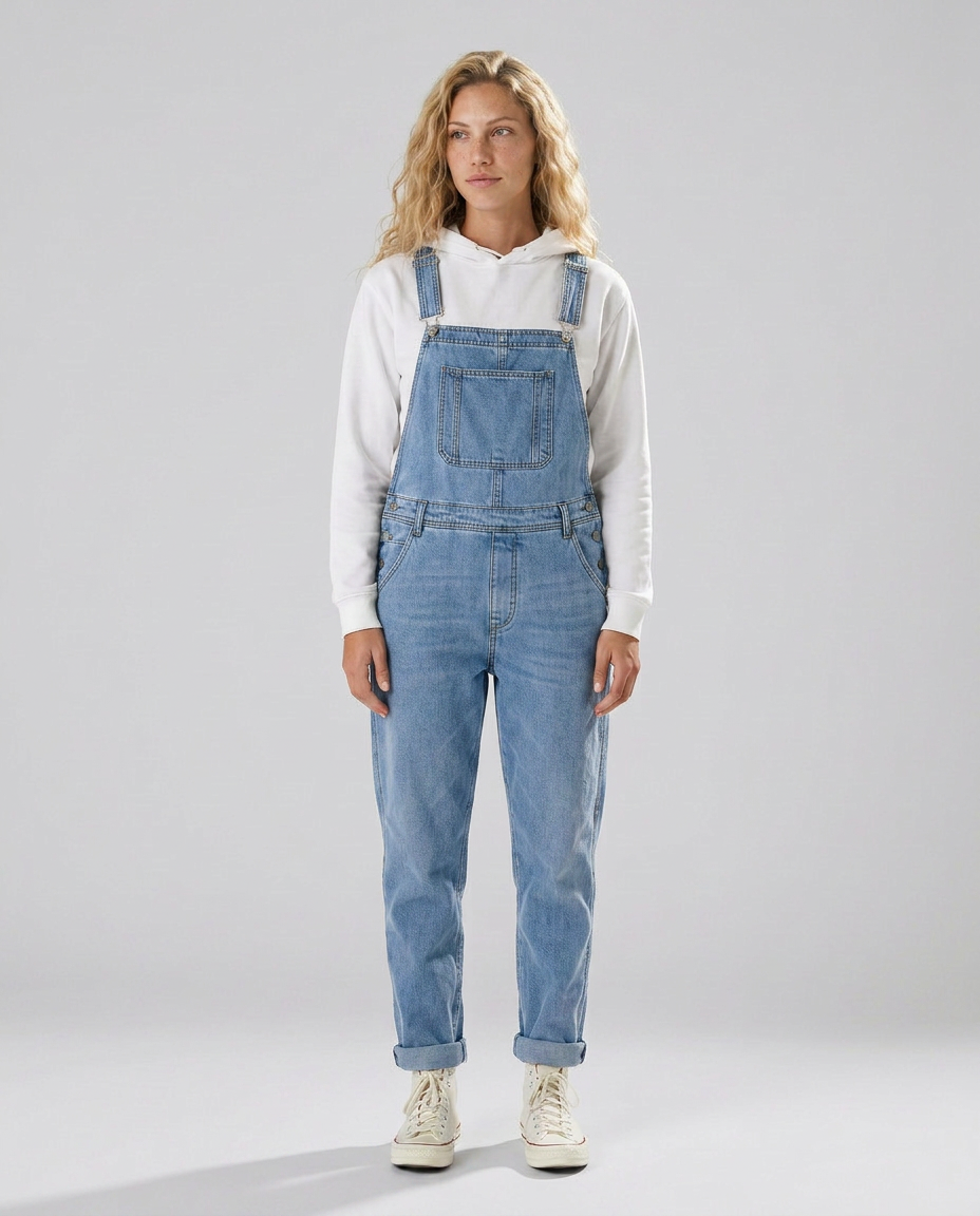 Isabel | Denim Jumpsuit with Adjustable Straps