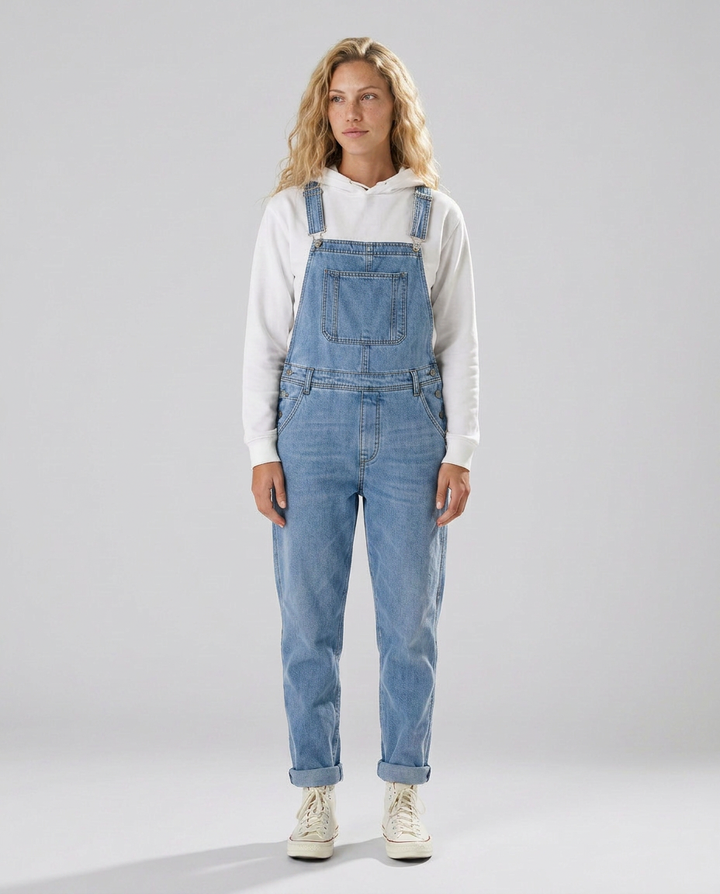 Isabel | Denim Jumpsuit with Adjustable Straps