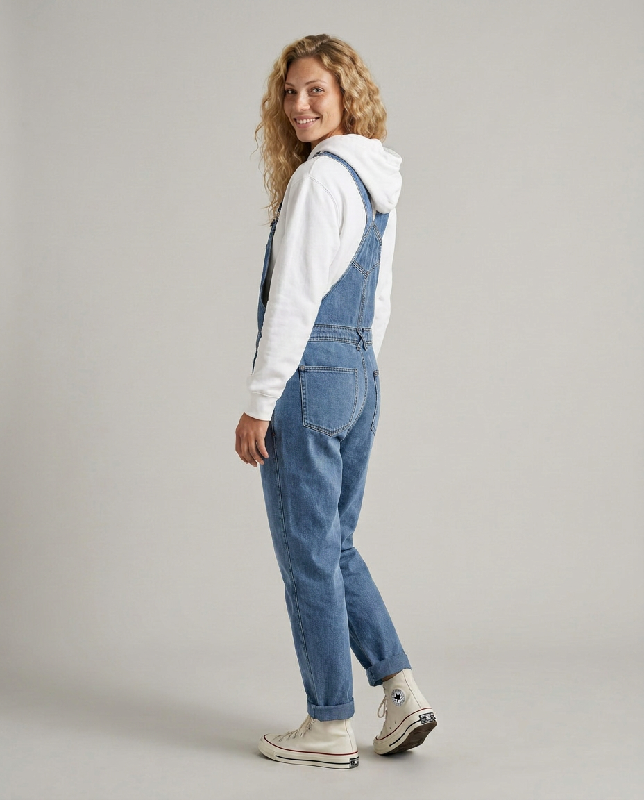 Isabel | Denim Jumpsuit with Adjustable Straps