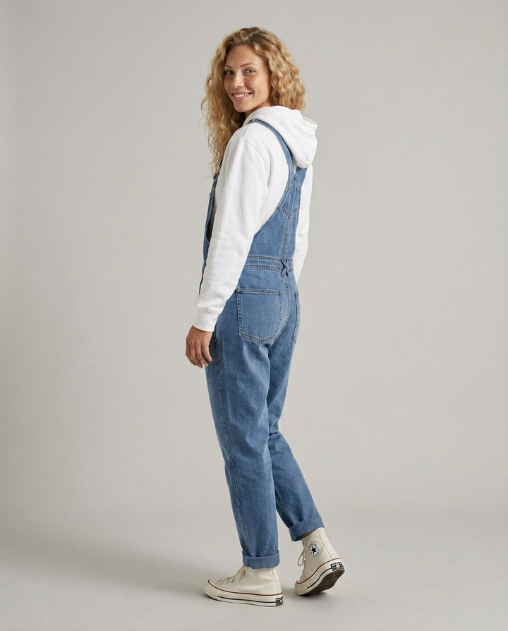 Isabel | Denim Jumpsuit with Adjustable Straps