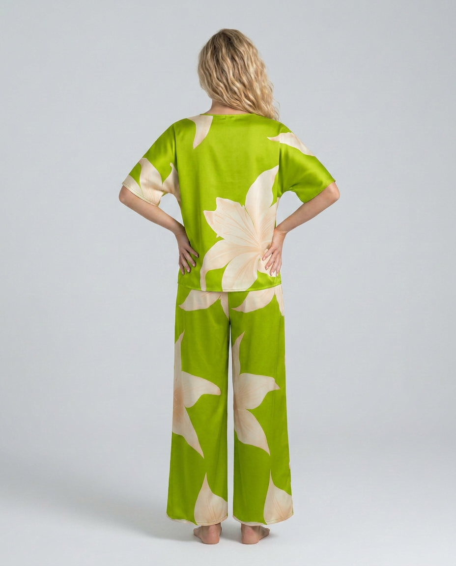 Darcy | Floral Print Jumpsuit with Wide-Leg Trousers