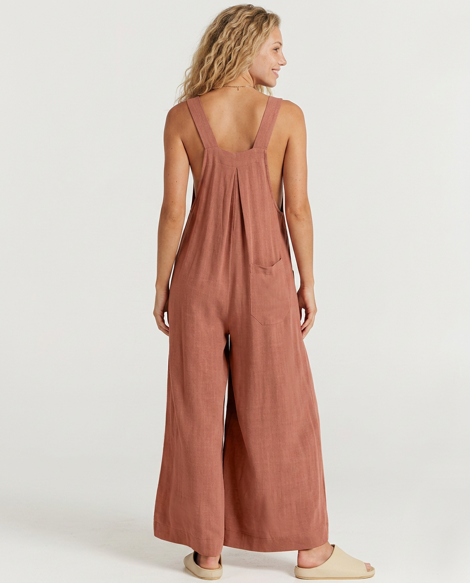 Denise | Wide-Leg Sleeveless Jumpsuit with Pockets