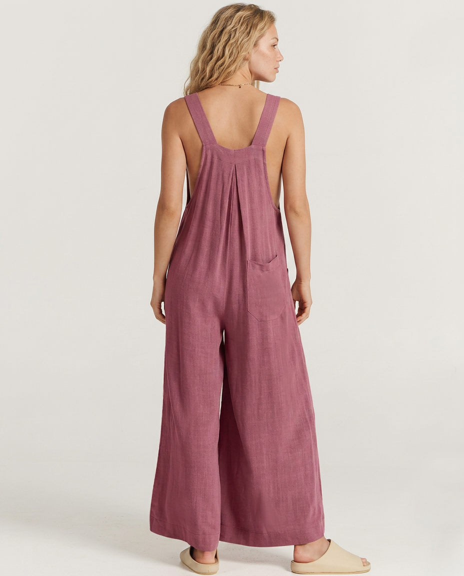 Denise | Wide-Leg Sleeveless Jumpsuit with Pockets