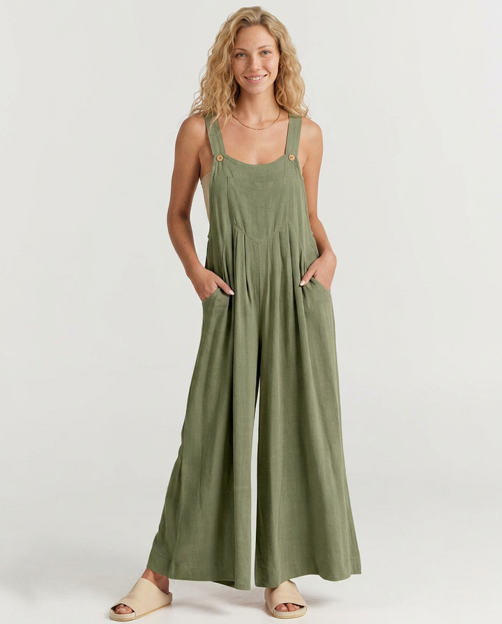 Denise | Wide-Leg Sleeveless Jumpsuit with Pockets