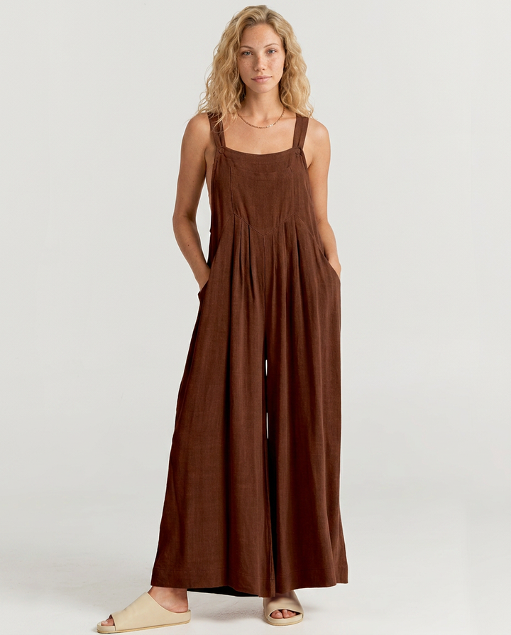 Denise | Wide-Leg Sleeveless Jumpsuit with Pockets