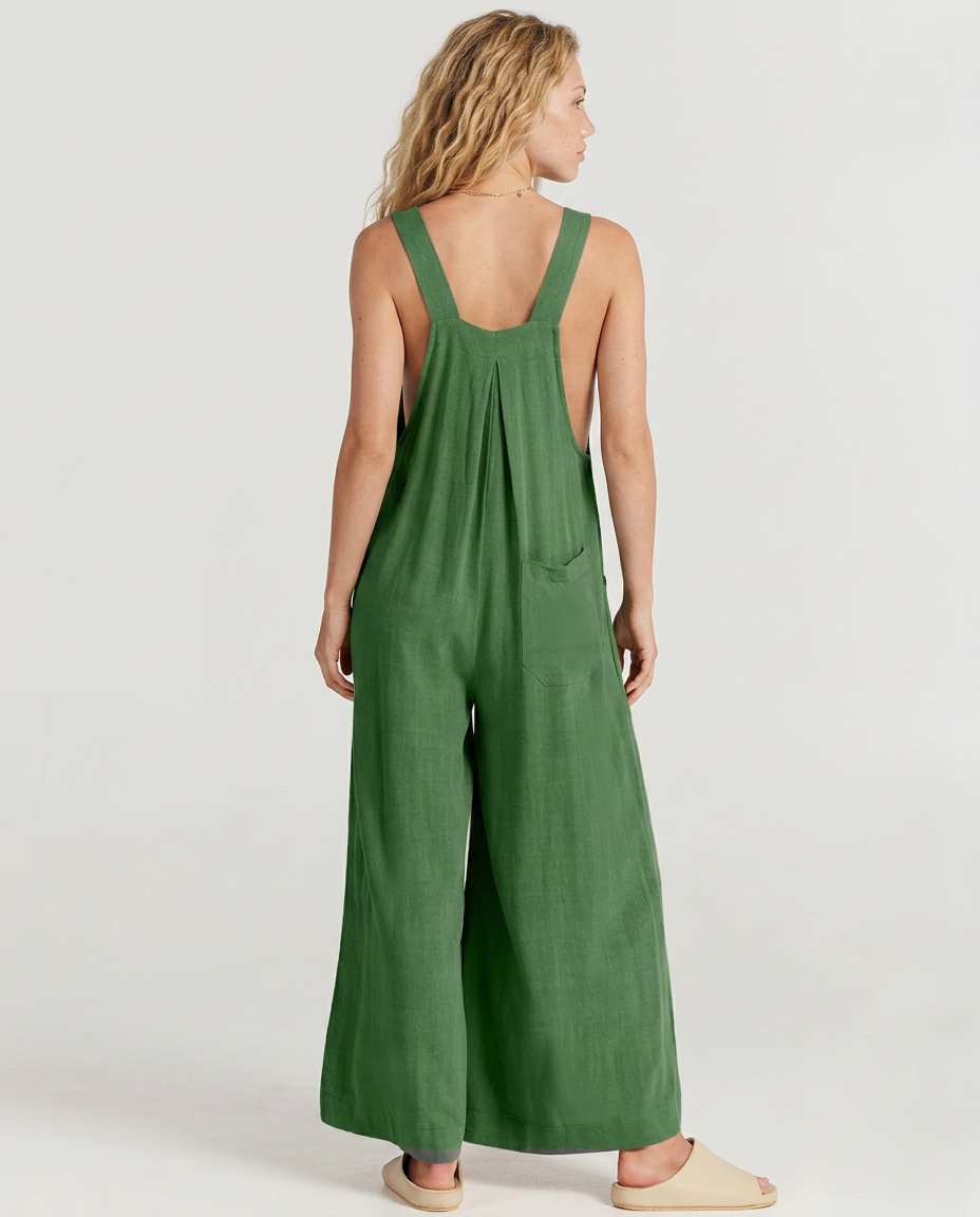 Denise | Wide-Leg Sleeveless Jumpsuit with Pockets