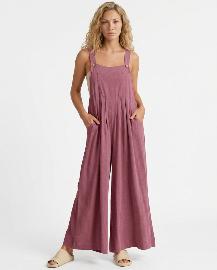 Denise | Wide-Leg Sleeveless Jumpsuit with Pockets