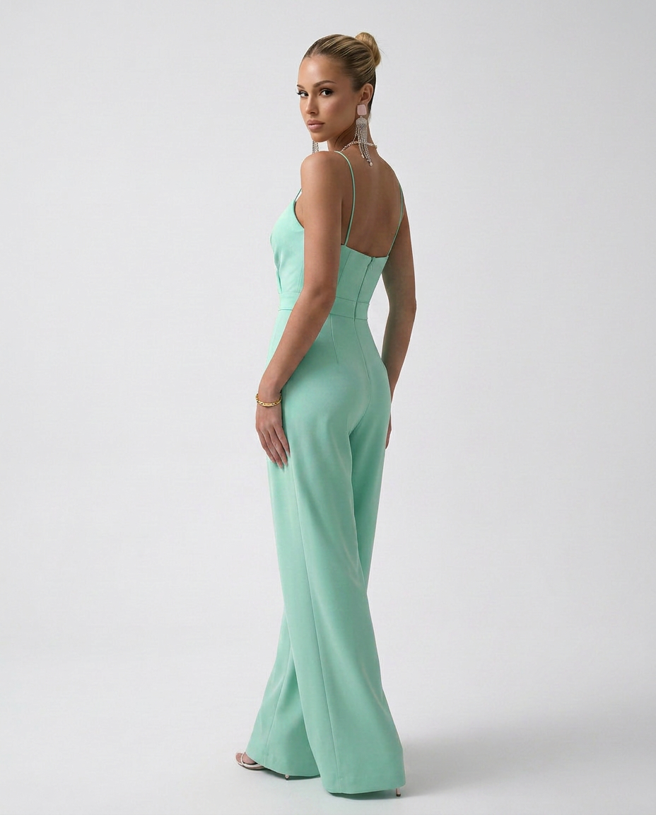 Alta | Wide-Leg Jumpsuit with Pleated Bodice