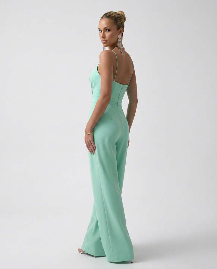 Alta | Wide-Leg Jumpsuit with Pleated Bodice