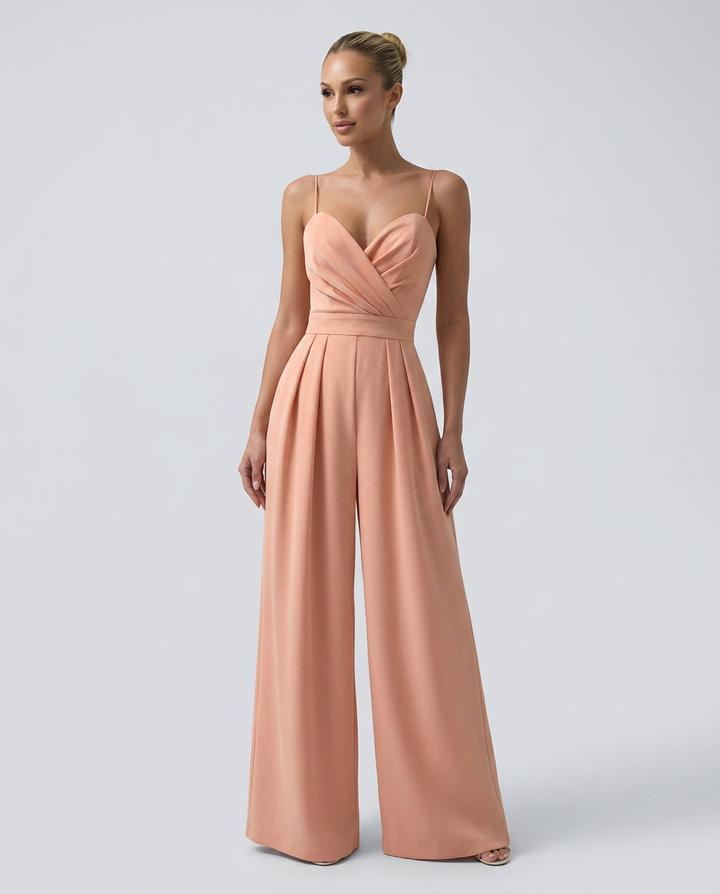 Alta | Wide-Leg Jumpsuit with Pleated Bodice