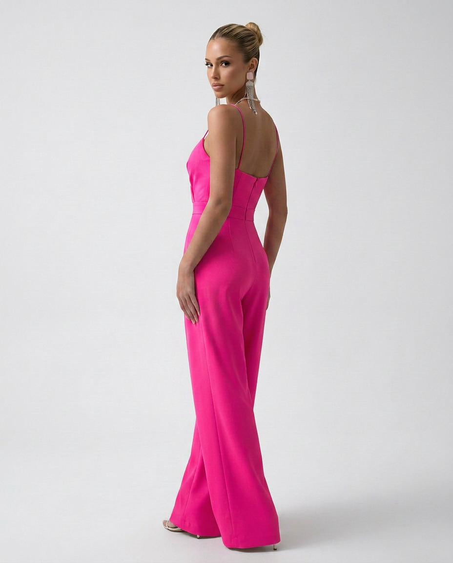 Alta | Wide-Leg Jumpsuit with Pleated Bodice