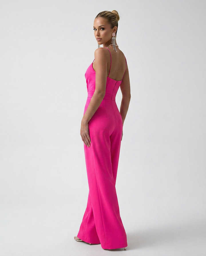 Alta | Wide-Leg Jumpsuit with Pleated Bodice