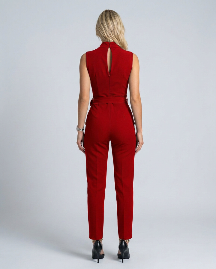Ella | Sleeveless Jumpsuit with Wrap V-Neck