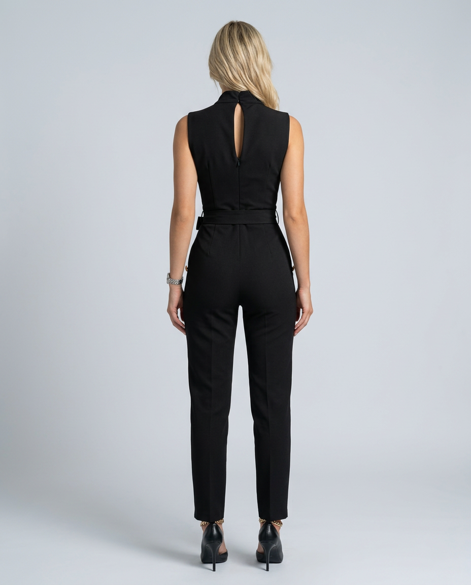 Ella | Sleeveless Jumpsuit with Wrap V-Neck