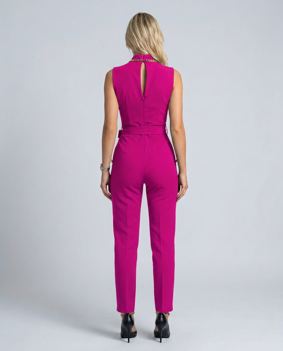 Ella | Sleeveless Jumpsuit with Wrap V-Neck