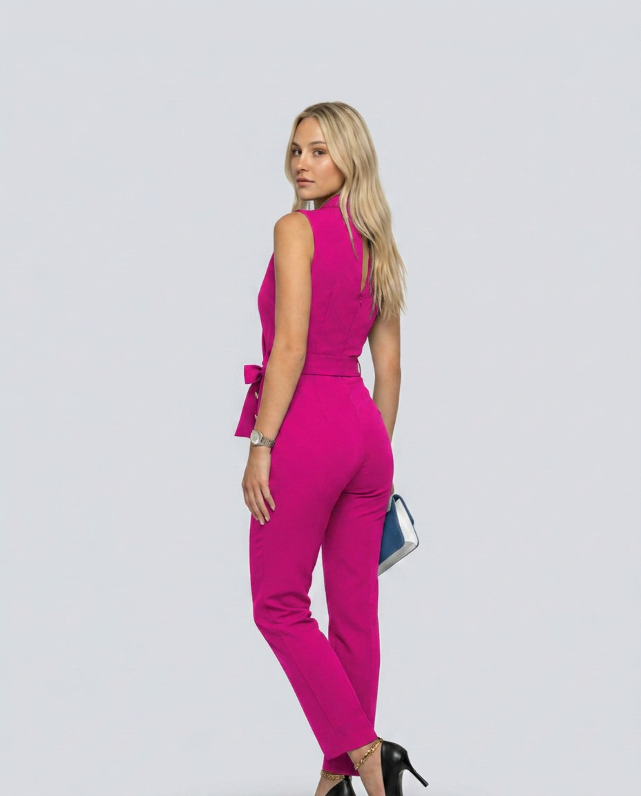 Ella | Sleeveless Jumpsuit with Wrap V-Neck