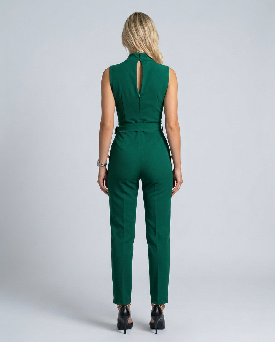 Ella | Sleeveless Jumpsuit with Wrap V-Neck