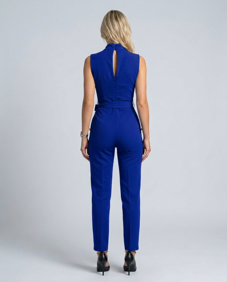 Ella | Sleeveless Jumpsuit with Wrap V-Neck
