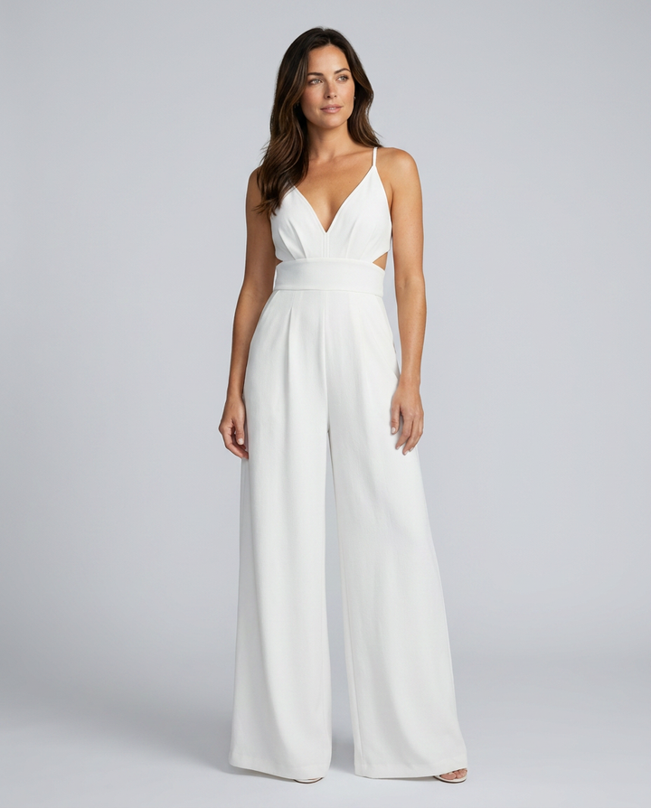 Josie | Backless Jumpsuit with Wide-Leg Silhouette