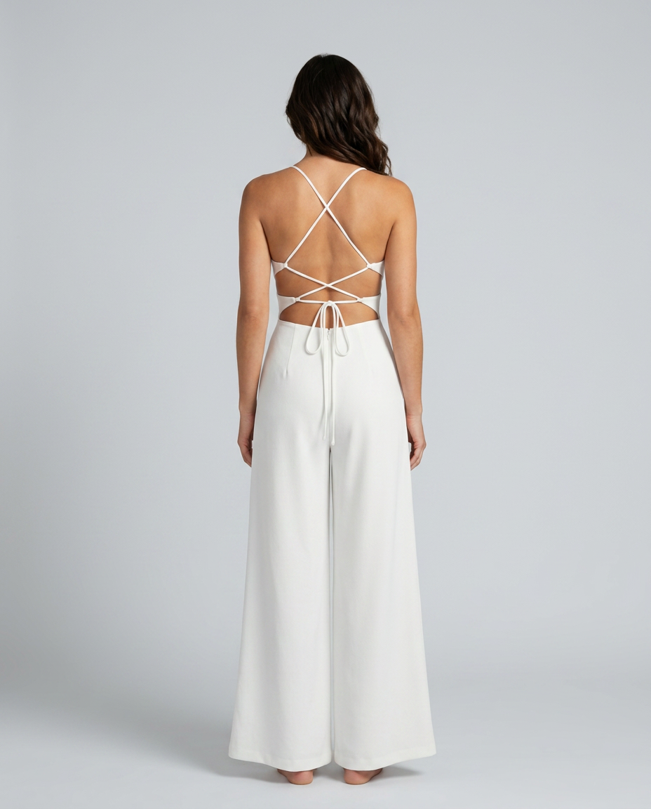 Josie | Backless Jumpsuit with Wide-Leg Silhouette