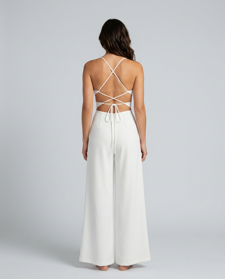 Josie | Backless Jumpsuit with Wide-Leg Silhouette