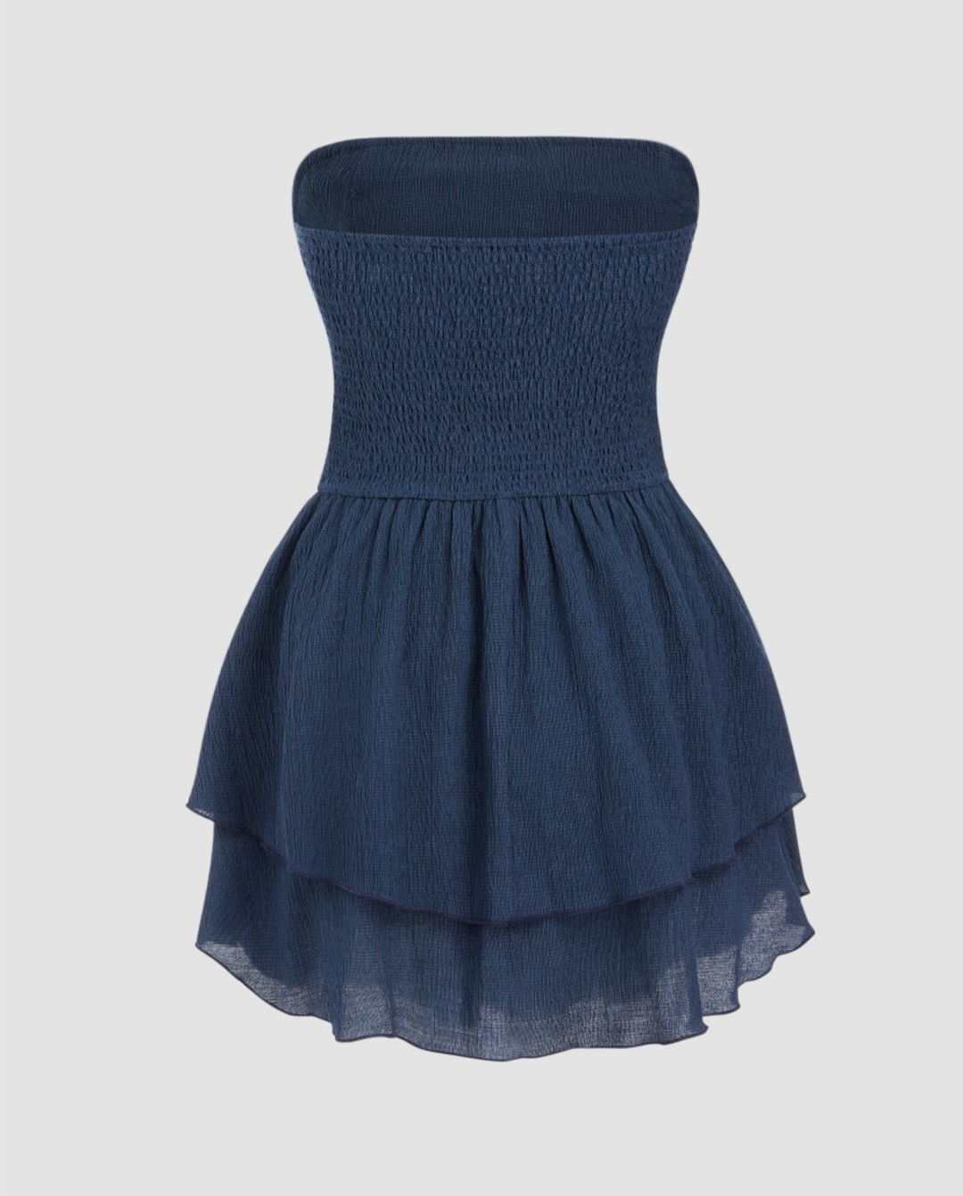 Elodie | Strapless Mini Dress with Tiered Ruffle Skirt