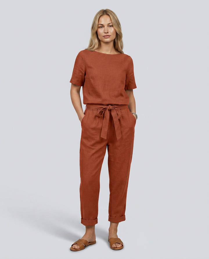 Mavis | Two-Piece Jumpsuit Set with Tapered Trousers