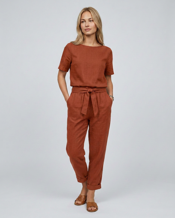 Mavis | Two-Piece Jumpsuit Set with Tapered Trousers