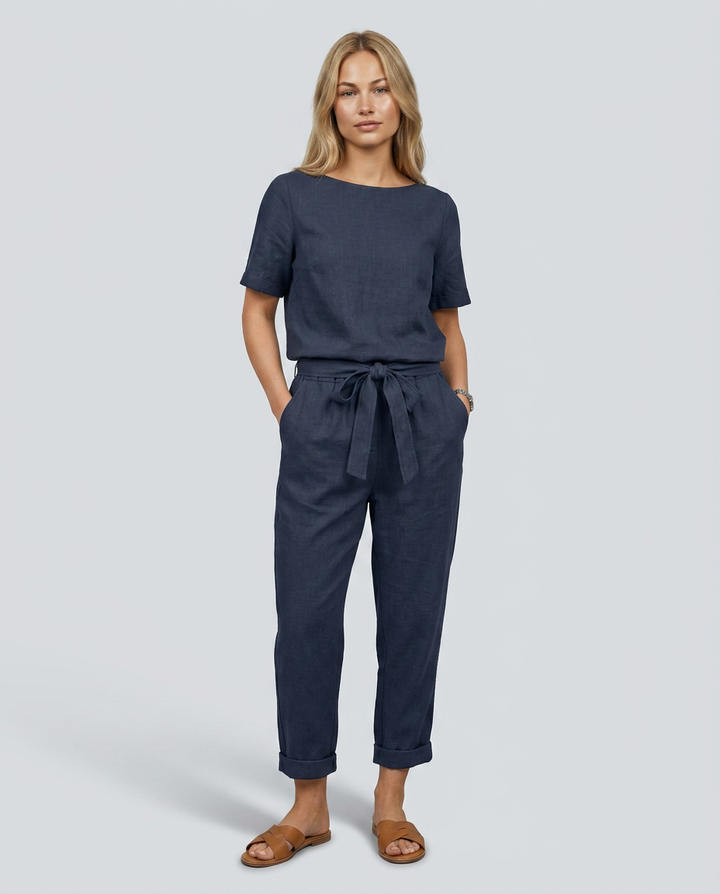 Mavis | Two-Piece Jumpsuit Set with Tapered Trousers