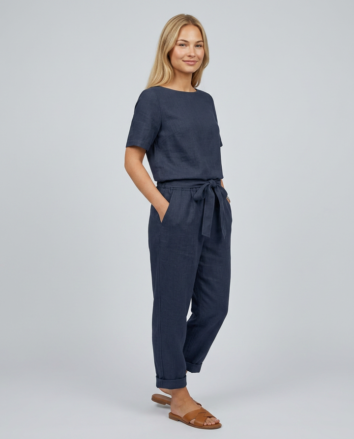 Mavis | Two-Piece Jumpsuit Set with Tapered Trousers