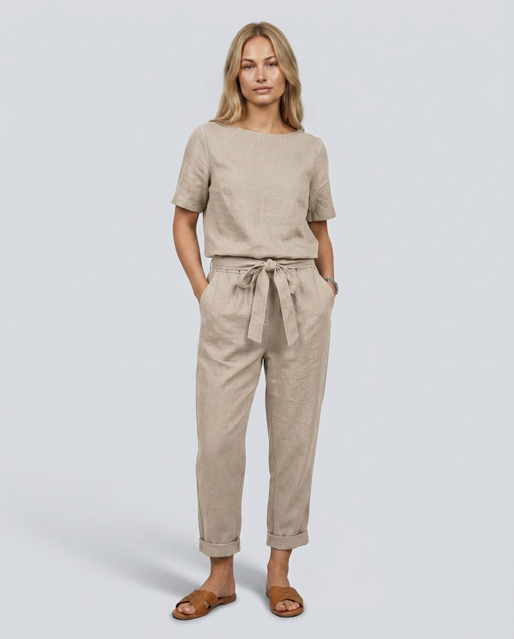 Mavis | Two-Piece Jumpsuit Set with Tapered Trousers