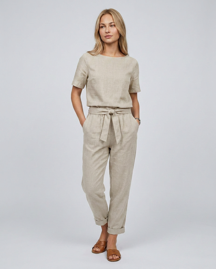 Mavis | Two-Piece Jumpsuit Set with Tapered Trousers