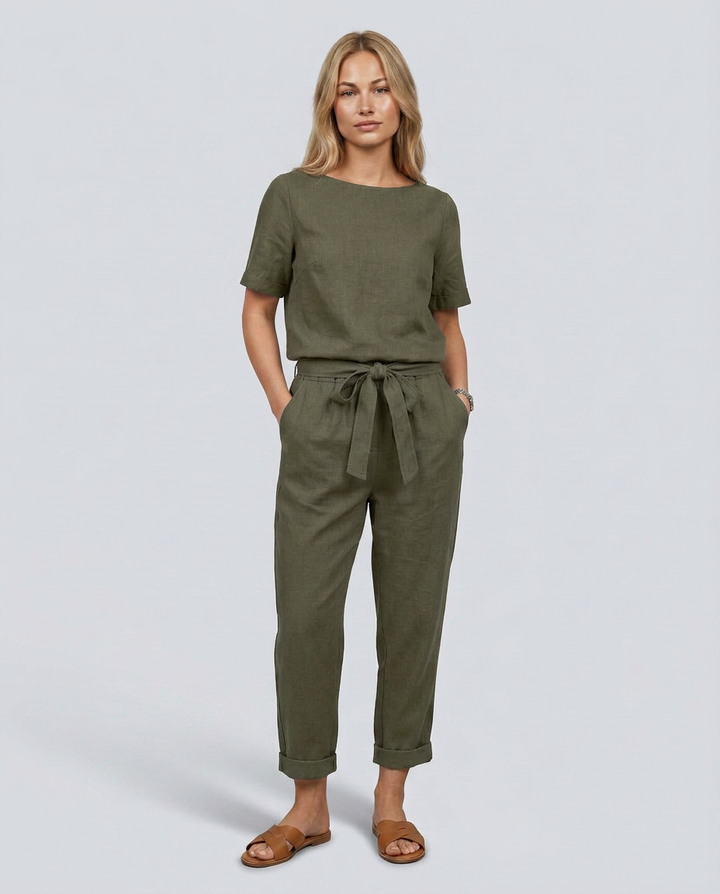 Mavis | Two-Piece Jumpsuit Set with Tapered Trousers