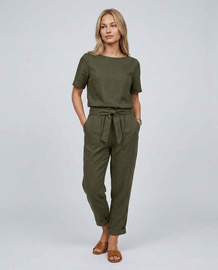 Mavis | Two-Piece Jumpsuit Set with Tapered Trousers