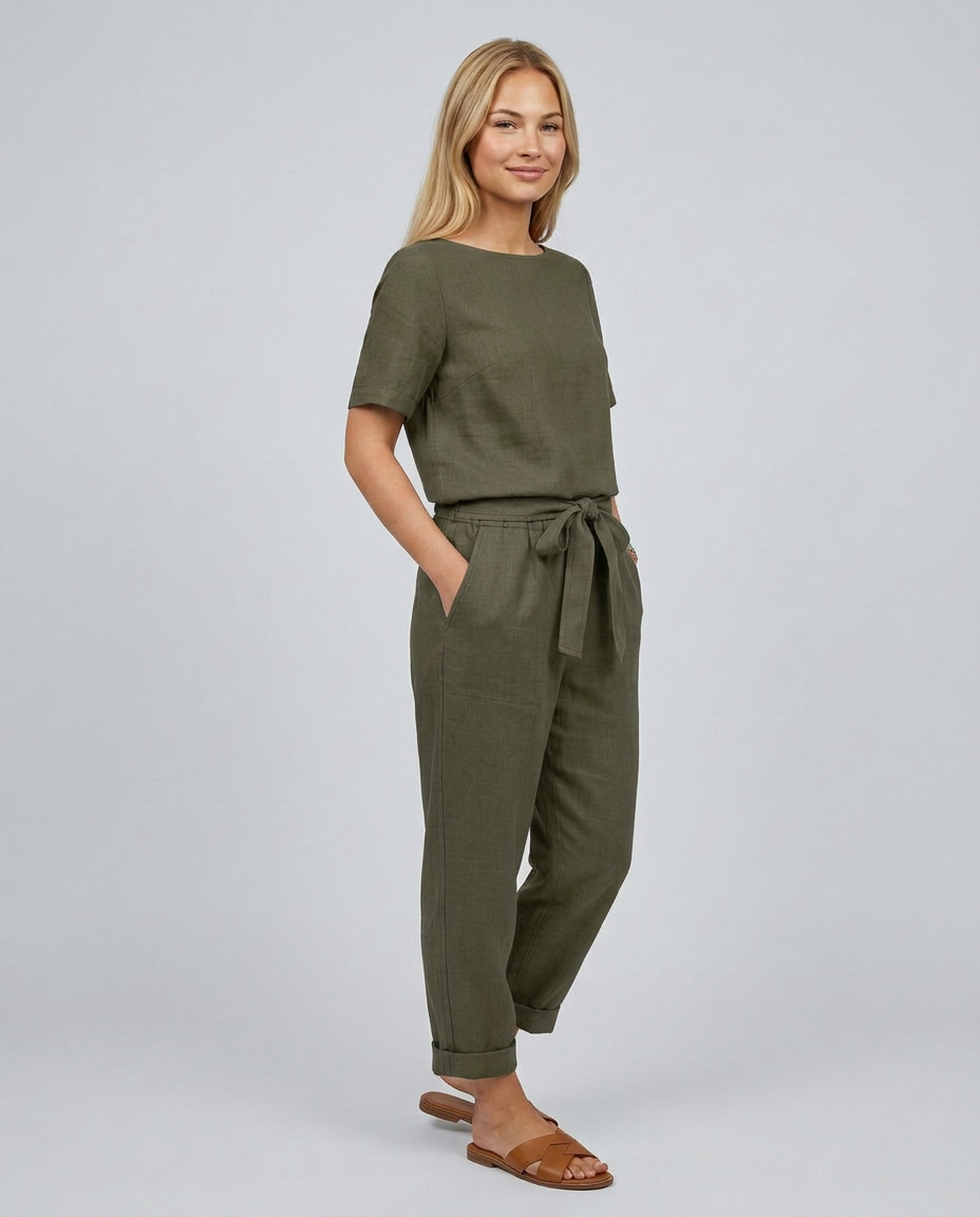 Mavis | Two-Piece Jumpsuit Set with Tapered Trousers