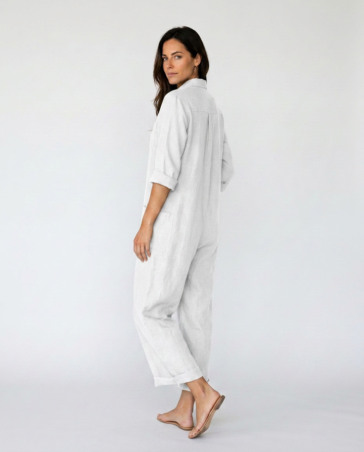 Erika | Boho Jumpsuit with Button Front