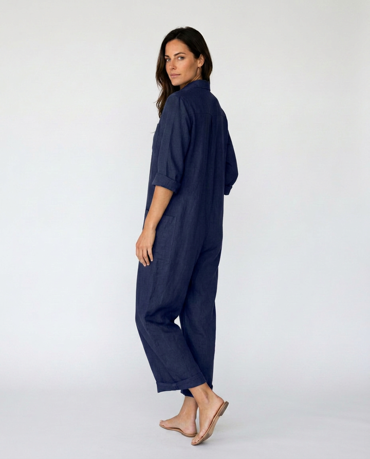 Erika | Boho Jumpsuit with Button Front