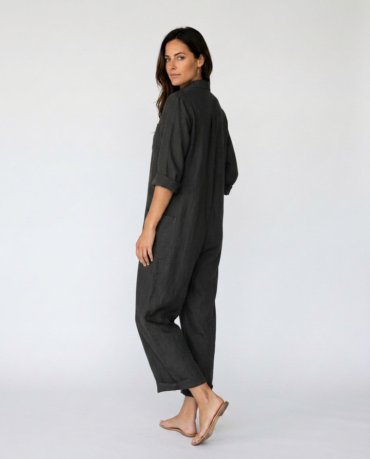 Erika | Boho Jumpsuit with Button Front