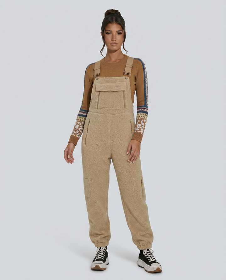 Emilia | Fleece Jumpsuit with Zip Pockets