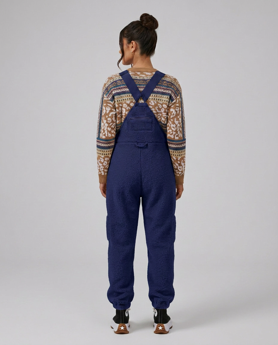Emilia | Fleece Jumpsuit with Zip Pockets