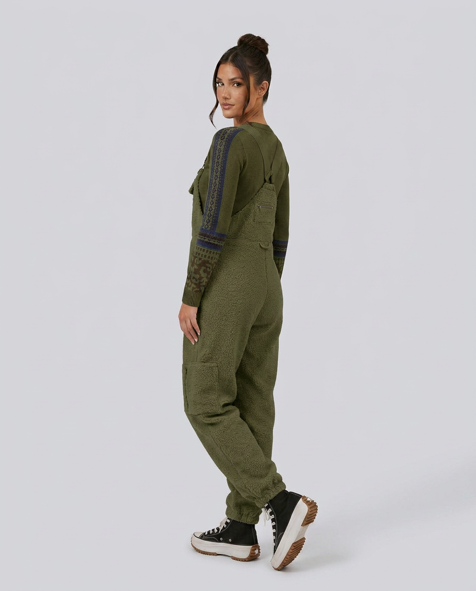 Emilia | Fleece Jumpsuit with Zip Pockets