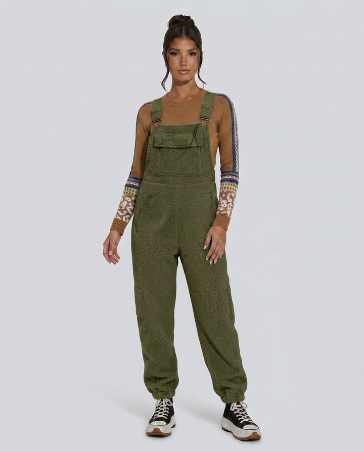 Emilia | Fleece Jumpsuit with Zip Pockets