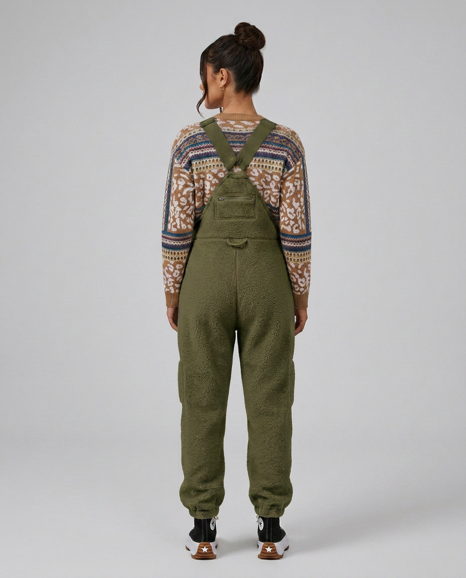 Emilia | Fleece Jumpsuit with Zip Pockets