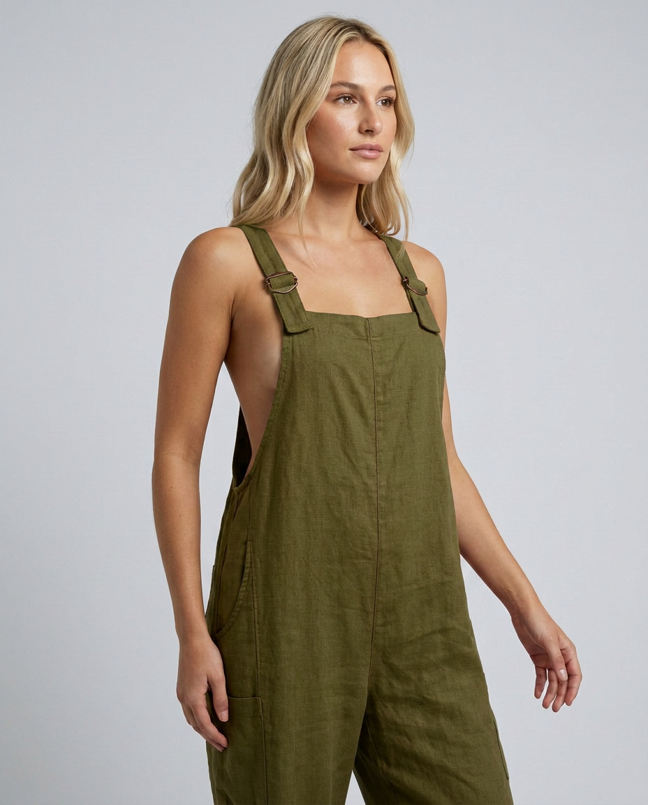 Coleen | Wide-Leg Jumpsuit with Adjustable Buckle Straps