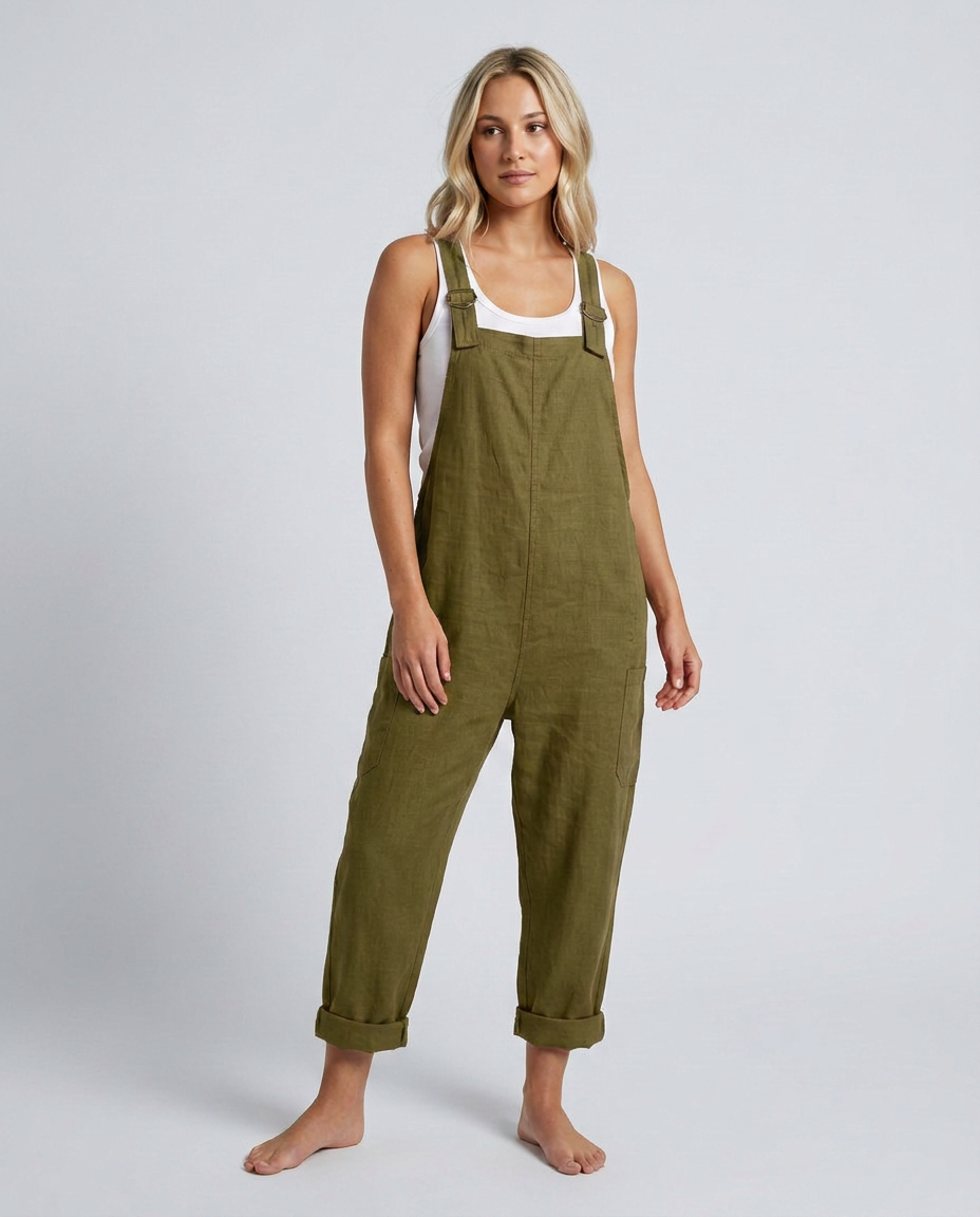 Coleen | Wide-Leg Jumpsuit with Adjustable Buckle Straps