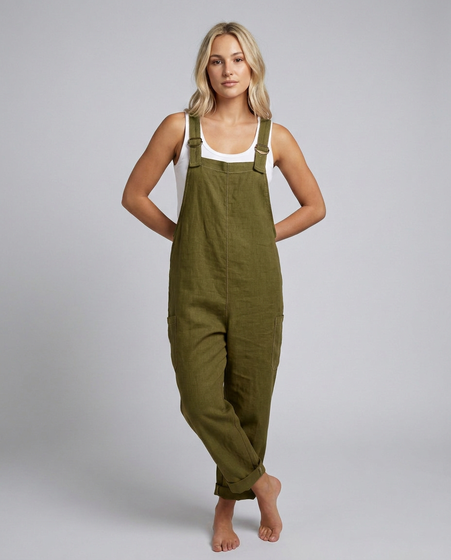 Coleen | Wide-Leg Jumpsuit with Adjustable Buckle Straps